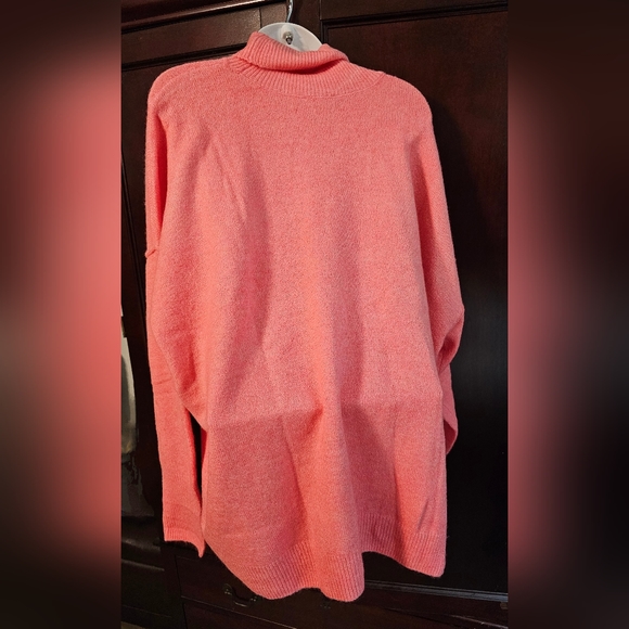 Vince Camuto Pink Sweater Oversized XL - Picture 4 of 12